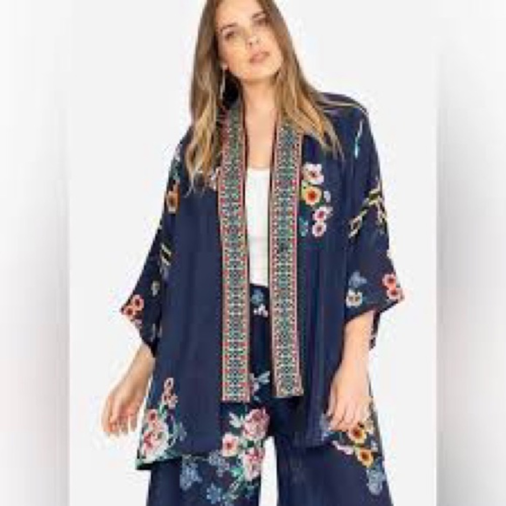 Johnny Was Maci Floral Georgette Reversible Kimono